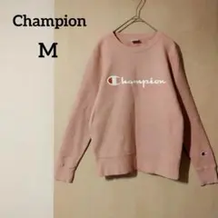 Champion チャンピオン　ピンク クルーネック トレーナー　M