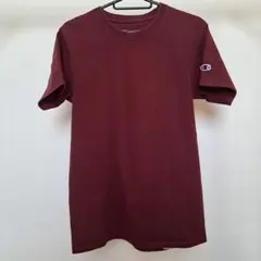 Champion バーガンディ 半袖Tシャツ コットン シンプル