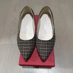 跳べるパンプス　茶系