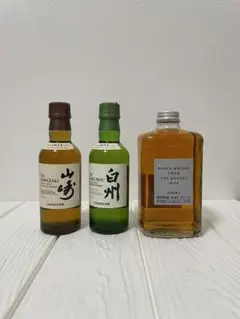 ニッカ フロムザバレル2本、白州NVミニボトル4本　ウイスキー　サントリー 山崎ミニボトル 白州ミニボトル ニッカ フロムザバレル 3本セット