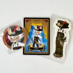 新品 ツイステ ジャック プレイフルランド 缶バッジ カード ステッカー 特典