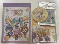 初音ミク・鏡音リン・レン 缶バッジ アクリルプレート ノート セット