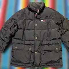 トミー★TOMMY HILFIGER ブラックダウンジャケット★保温性抜群です！