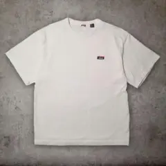 【良品】NANGA ナンガ ワンポイント刺繍ロゴ Tシャツ ホワイト Lのサムネイル