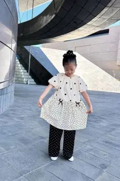 【新品タグ付】ZARA KIDS ザラキッズ ドット柄ワンピース 92