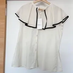 ‼️新品未使用‼️タグ付き 襟付きブラウス シャツ 白 おしゃれブラウス