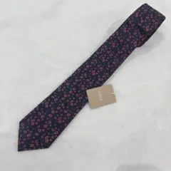 【新品タグ付き】altea ネクタイ　濃紺　小花柄　シルク100% フォーマル