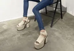 EMODA ‪‪❤︎‬ カバーバルキーサンダル 24.5cmのサムネイル