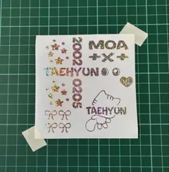 T×T ペンライト　ステッカー　シール　テヒョン