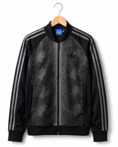【美品】 希少 adidas Originals 蛇柄 トラックジャケットM黒