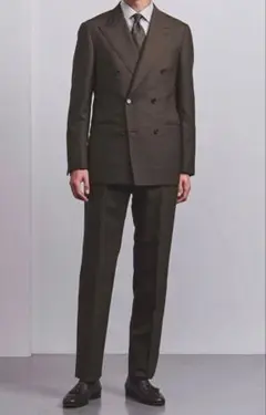 UNITED ARROWS ウールモヘヤ ダブルブレスト スーツのサムネイル