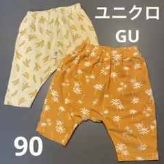 ユニクロ　GU パンツ　レギンス　七分丈セット