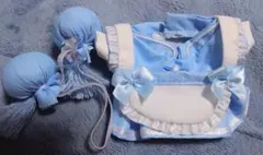 ぬいぐるみ 服 チャイナ風メイド 水色 10cmサイズ