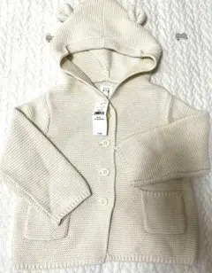 新品未使用タグ付き　baby gapくま耳カーディガン 80cm