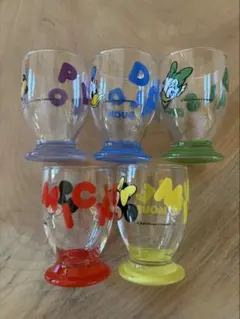 ミッキーキャラクターグラス5個セット