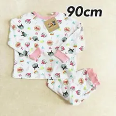 キッズ ベビー アンパンマン ドキンちゃん 長袖パジャマ 腹巻き付き 90cm