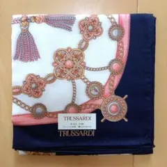 TRUSSARDI スカーフ ネイビー