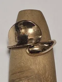 Designリング合金金鍍金オークション売り切りお洒落古い指輪昭和レトロ平成