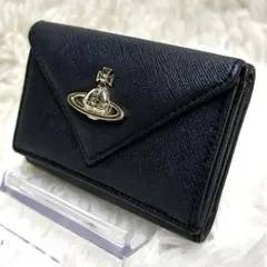 S*A様 極美品ヴィヴィアン 三つ折り財布 レター オーブ サフィアーノレザー