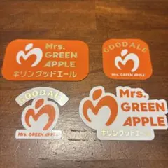 Mrs. GREEN APPLE ×キリングッドエール ステッカー コンプセット