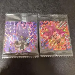 ビルス　孫悟空　超3-18 超3-19　ドラゴンボール　ウエハース　シール