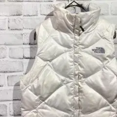 ノースフェイス 550 ダウンベスト レディースXS アイボリー 1964