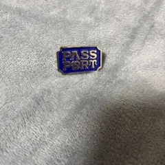 PASS PORT ロゴバッジ 青