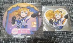 ラブライブ！ GiGO コラボカフェ 高坂穂乃果 コースター 缶バッジ