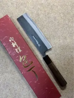 森本光一作　左用　刺身 柳刃　青鋼 紋鍛錬 尺　紫檀白水牛八角柄 森本光一作 左用 刺身 切付 青鋼 紋鍛錬 尺 ウェンジ白水牛八角