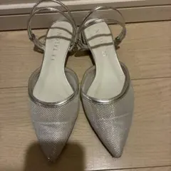 メッシュLE TALON ポインテッド2WAYストラップミュール シルバー L