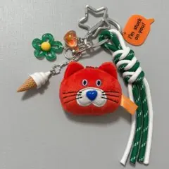 タイトー限定 mojojojo じゃらじゃらキーホルダー マスコット 青ねこ