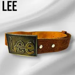 Lee リー　レザー型推し　ベルト