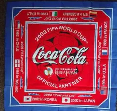 バンダナ　コカコーラ　2002 ワールドカップ　A 2002 FIFAワールドカップ コカ・コーラ バンダナ 2枚セット
