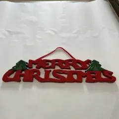 MERRY CHRISTMAS サイン 赤