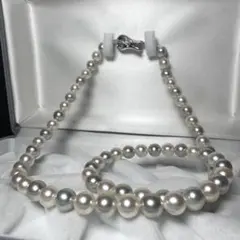 アコヤ真珠 マルチカラー ロングネックレス パール 7.5mm 52cm