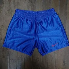 NIKEナイキ銀タグ90s1992マレーシア製ショートパンツM~Lブルー新品同様