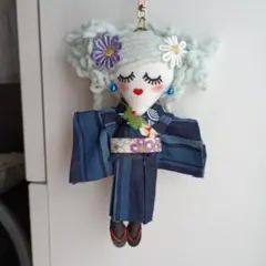 ハンドメイド❉ドールチャーム❉浴衣の女の子❉バッグチャーム - メルカリ