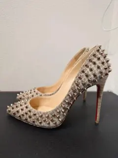 Christian Louboutin スタッズポインテッドトゥハイヒール