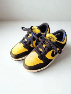 ナイキ DUNK LOW ミシガン 21cm ネイビー　美品　靴