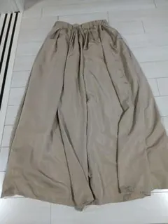 ベージュ フレアスカート ウエスト60cm