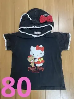 BABYDOLL Hello Kitty 半袖Tシャツパーカー 80㎝ 丈長めのサムネイル