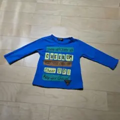 匿名配送　長袖　Tシャツ　ブルー　サイズ90