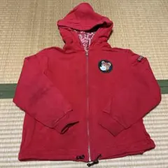mikiHOUSE 赤 フード付きパーカー 130
