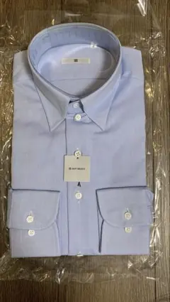 スーツセレクト　ライトブルー ドレスシャツ Sサイズ タブカラー