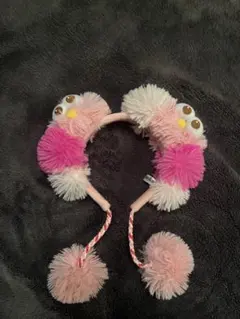 ポンポン付きキャラクターカチューシャ