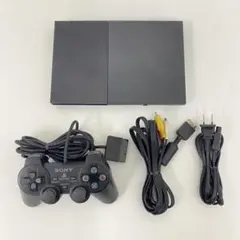 PS2 SCPH-90000 ブラック 本体 コントローラー セット ②