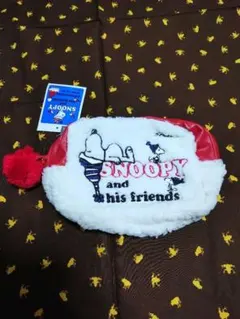 スヌーピー　もこもこポーチ　難有り　新品未使用