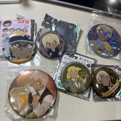 安室透　名探偵コナン　缶バッジ6個セット