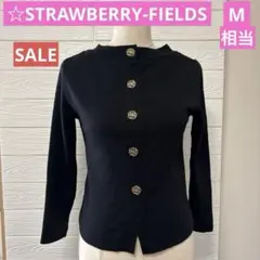 strawberry-fields ブラック セーター　ストロベリーフィールズ