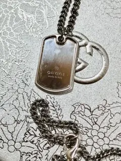 カ*妻様 【超美品】GUCCI ペンダント トップ925＋社外チェーン 男女